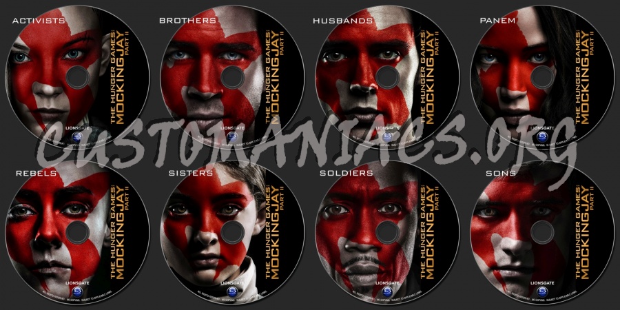 The Hunger Games : Mockingjay Part II (2015) blu-ray label