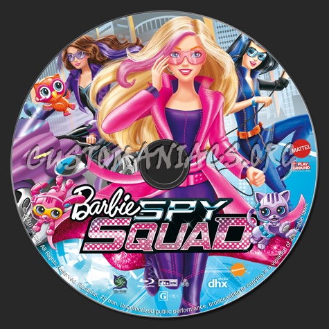 Barbie: Spy Squad blu-ray label