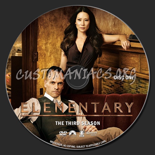 Elementary: Season 3 dvd label