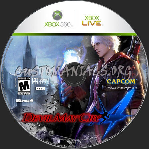 Devil May Cry 4 dvd label