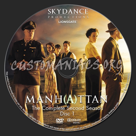 Manhattan Season Two dvd label