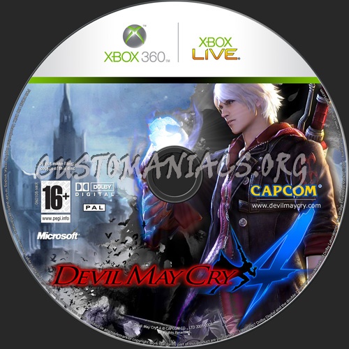 Devil May Cry 4 dvd label