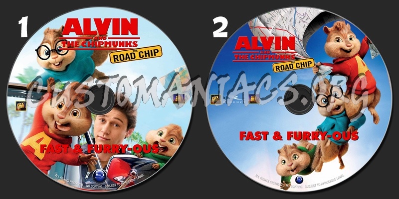 Alvin And The Chipmunks : The Road Trip (2015) blu-ray label