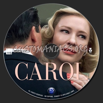 Carol (2015) blu-ray label