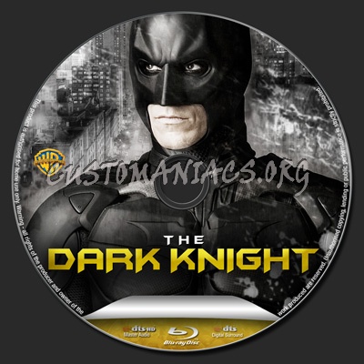 Batman: The Dark Knight blu-ray label