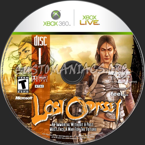 Lost Odyssey dvd label