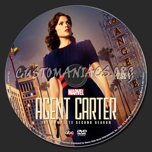 Agent Carter Season 2 dvd label