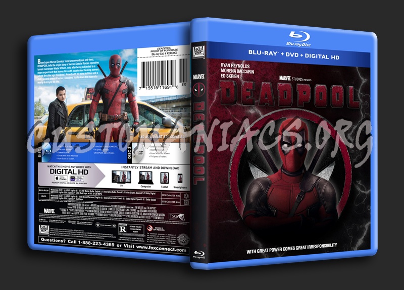 Deadpool blu-ray cover