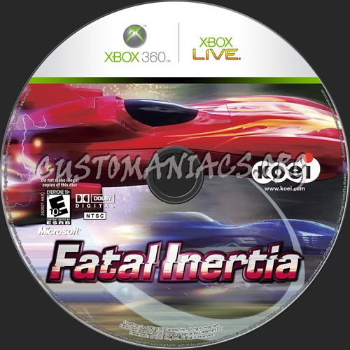 Fatal Inertia dvd label