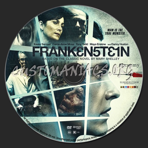 Frankenstein (2015) dvd label