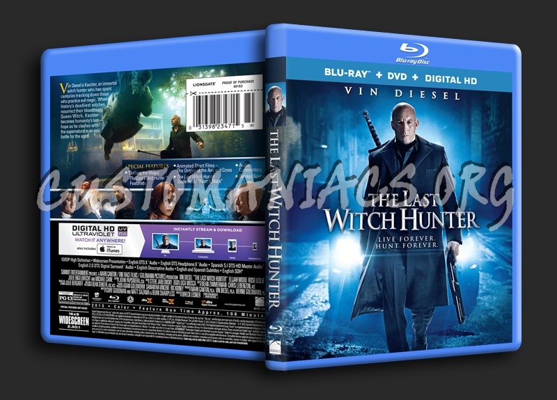 The Last Witch Hunter blu-ray cover