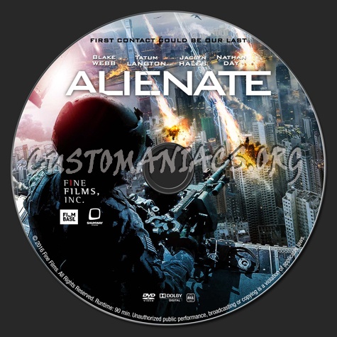 Alienate dvd label