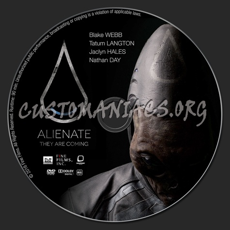 Alienate dvd label