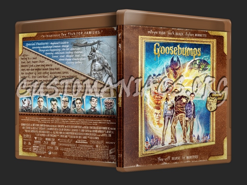 Goosebumps (2015) blu-ray cover