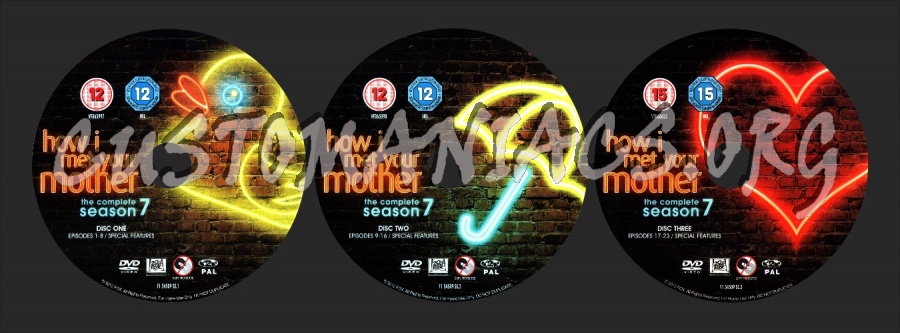 How I Met Your Mother Season 7 labels dvd label