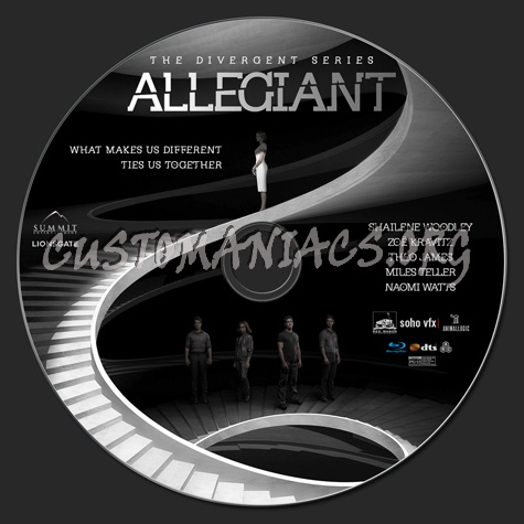 The Divergent Series: Allegiant blu-ray label