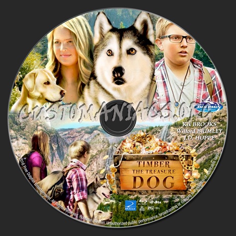 Timber the Treasure Dog blu-ray label