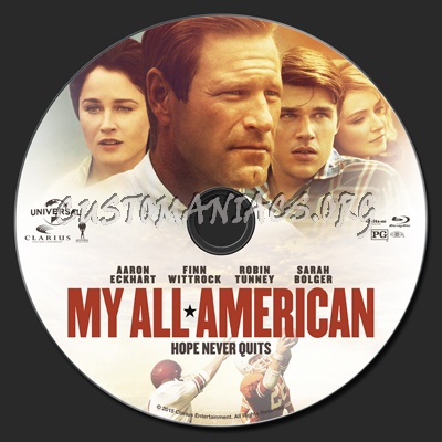 My All American blu-ray label