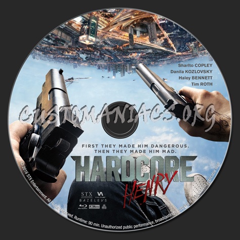 Hardcore Henry blu-ray label