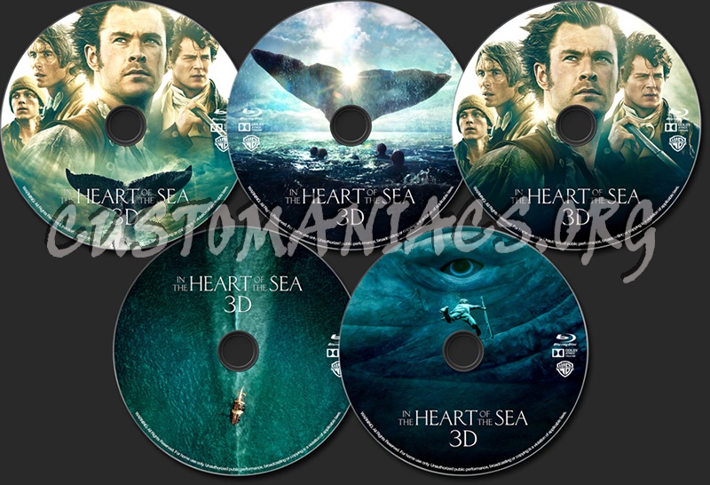 In the Heart of the Sea (3D) blu-ray label