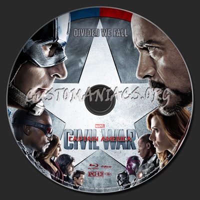 Captain America: Civil War blu-ray label