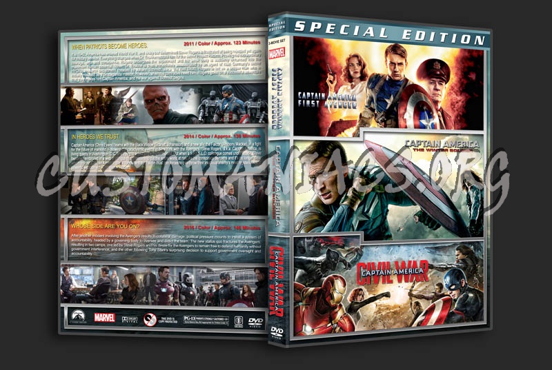 Captain America Triple Feature dvd cover