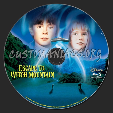 Escape To Witch Mountain blu-ray label