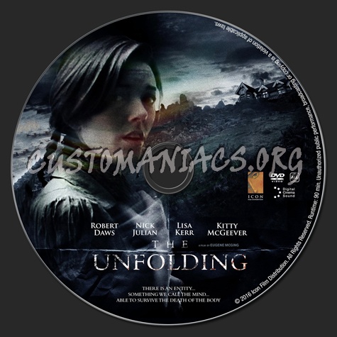 The Unfolding dvd label