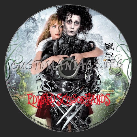 Edward Scissorhands blu-ray label