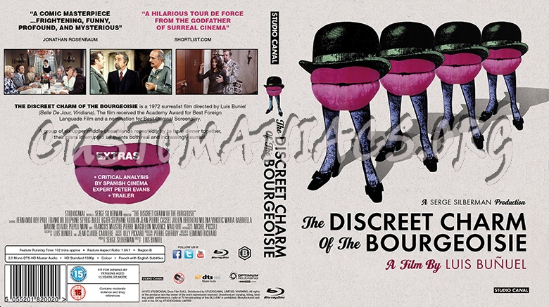 The Discreet Charm of the Burgeooisie blu-ray cover