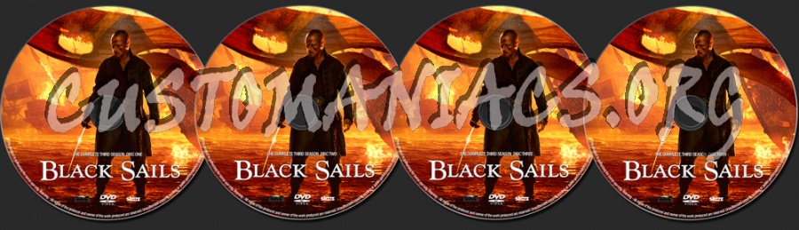 Black Sails Season 3 dvd label