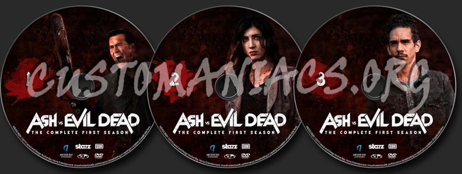 Ash Vs Evil Dead - The Complete First Season dvd label