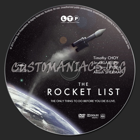 The Rocket List dvd label