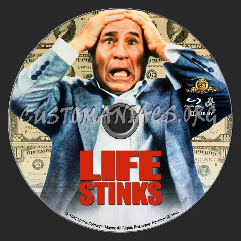 Life Stinks blu-ray label