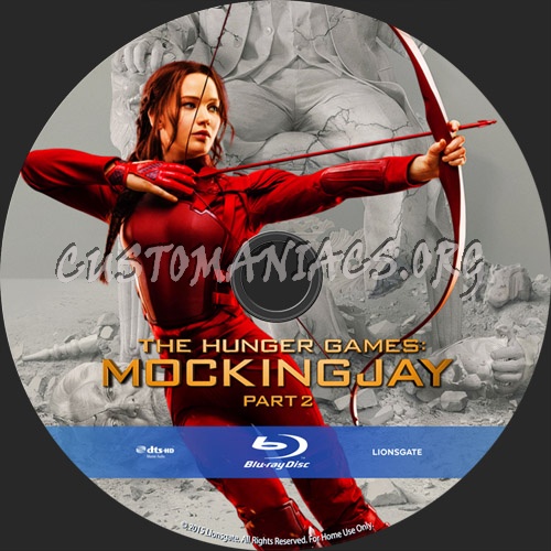 The Hunger Games: Mockingjay Part 2 blu-ray label