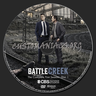 Battle Creek Season 1 dvd label