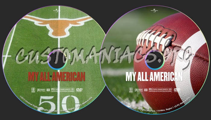 My All American dvd label