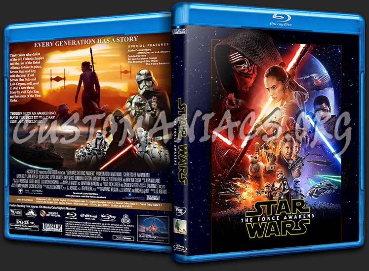 Star Wars: The Force Awakens (Episode VII) blu-ray cover