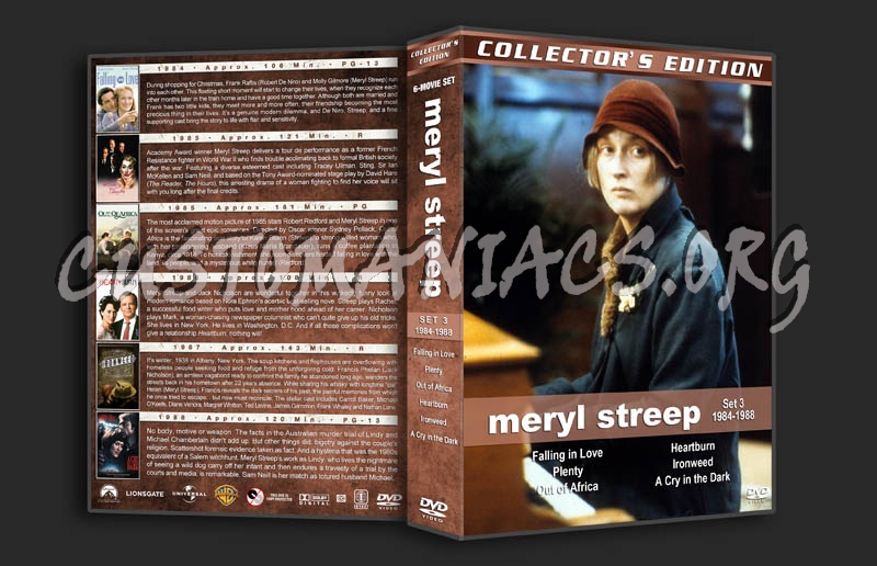 Meryl Streep Collection - Set 3 (1984-1988) dvd cover