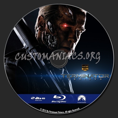 Terminator Genisys blu-ray label