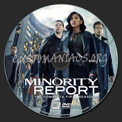 Minority Report - Season 1 dvd label