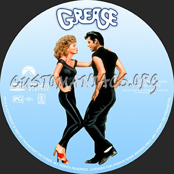 Grease dvd label