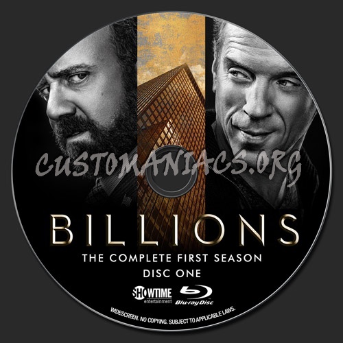 Billions - Season 1 blu-ray label