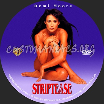 Striptease dvd label