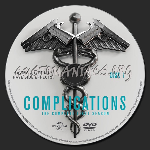 Complications - Season 1 dvd label