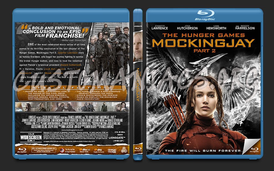 The Hunger Games: Mockingjay - Part 2 blu-ray cover