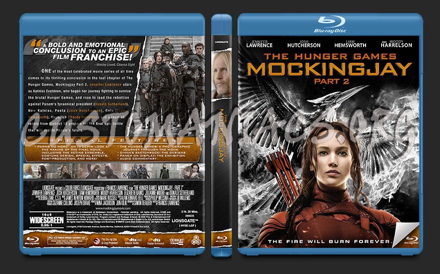 The Hunger Games: Mockingjay - Part 2 blu-ray cover