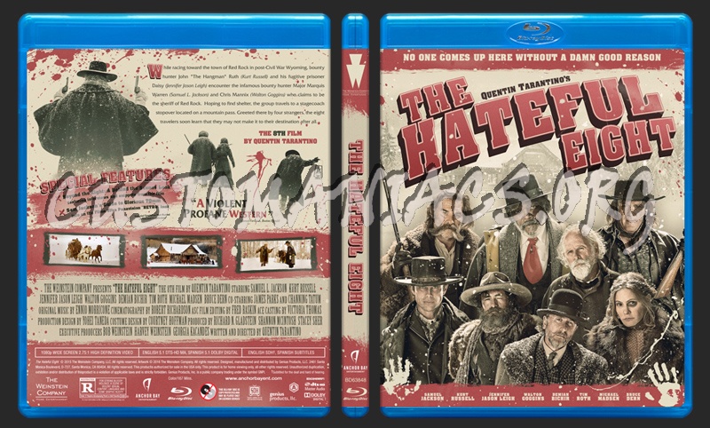 The Hateful Eight blu-ray cover