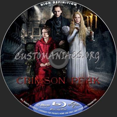 Crimson Peak blu-ray label