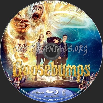 Goosebumps blu-ray label